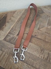 Handbag Replacement Strap Brown Leather Silver Hardware 37" Duffle Bag Messenger