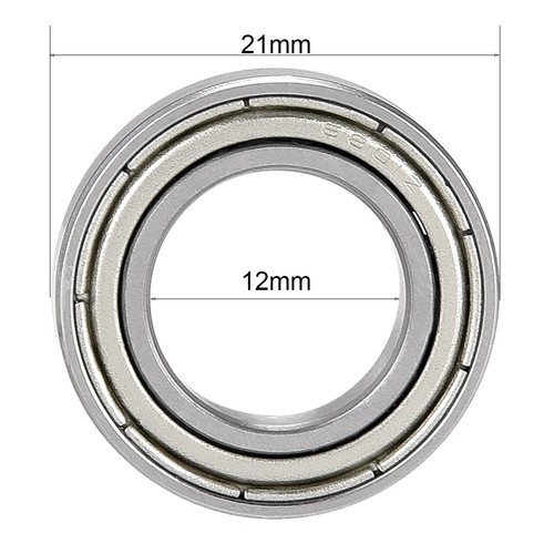 Deep Groove Ball Bearing 6801Z Single Shield 12mmx21mmx5mm Chrome Steel ...