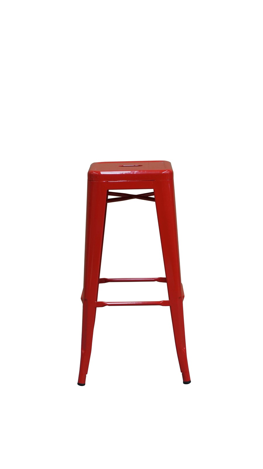 CenPro Restaurant Chair, Red Metal Barstool for Indoor and Outdoor Use, Set of 2