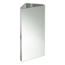 Bathroom Mirror Tall Corner Cabinet Wall Hung Mount Stainless Steel Unit 300mm