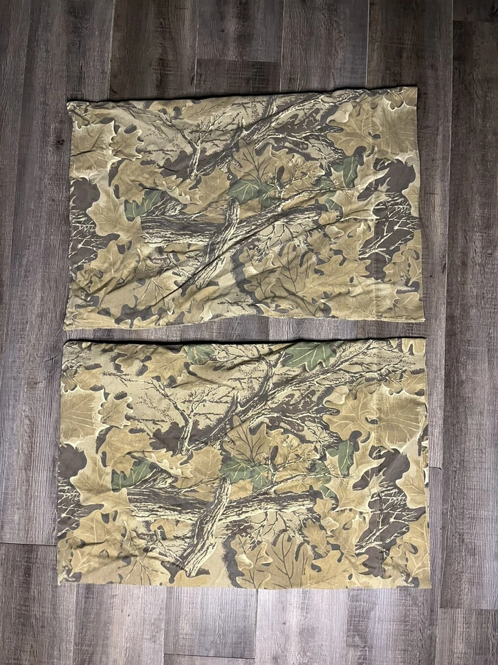 Realtree Advantage Camo Sheets Flat Fitted Pillow Cases Full Double 75”x94” - Image 2 of 4