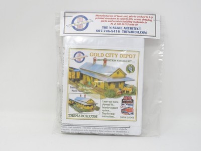 The N Scale Architect N 10063 Gold City Depot Passenger Station Kit