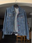 Arkansas Razorbacks Team Jeans Denim Button-up Jacket Size Small — photo 1