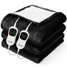 Heated Electric Blanket Queen Size - 84"x90" Heating Bed Blanket Throw with 1...
