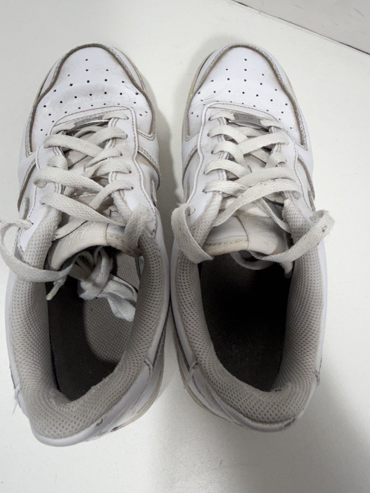 Nike Air Force 1 Low GS White 314192-117 Boys Sneakers Size 6.5Y USED thumbnail 6