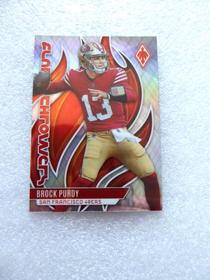 Brock Purdy 2023 Panini Phoenix Flamethrowers Silver #FLA-12 San Francisco 49ers