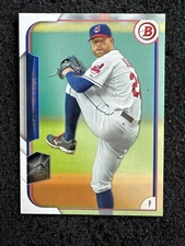COREY KLUBER #80 2015 Bowman Baseball QTY Cleveland Indians