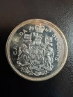 1960 SILVER Canada 50 Cents - Likely AU/MS - Elizabeth II - 80% SILVER!