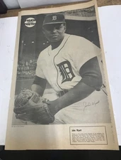 1968 The Detroit News Detroit Tigers  Super Poster John Wyatt    “D”
