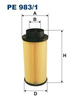 Filtron Kraftstofffilter PE 983/1 Filtereinsatz FüR PB Irizar Scania Omnicity 1
