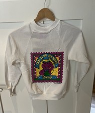 NWT Vintage Barney The Dinosaur Fan Club Member Youth Sweatshirt  1992