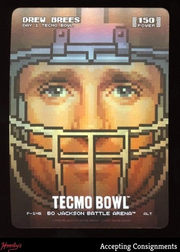2026 Bo Jackson Battle Arena Tecmo Bowl Pixel Helmet Alt #P146 Drew Brees
