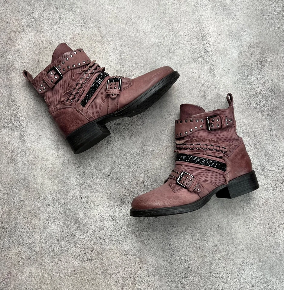 botines vintage italianos as98 con tachuelas Foto 2 de 4