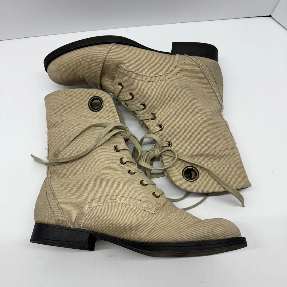 Botines Nine West Vintage America Collection de lona tostada para mujer talla 8,0 Foto 2 de 4