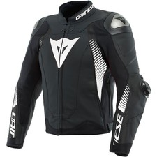 Dainese Veste De Moto Pour Homme Taille 44 Super Speed 4 En Cuir Noir Et Blanc