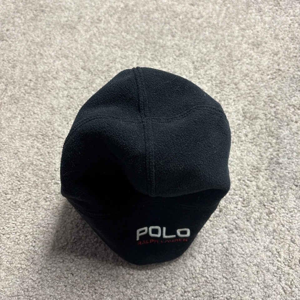 Polo Ralph Lauren Hombre Logo Polar Gorro, Calavera Esquí, Sombrero Clima Frío, Negro Foto 3 de 4