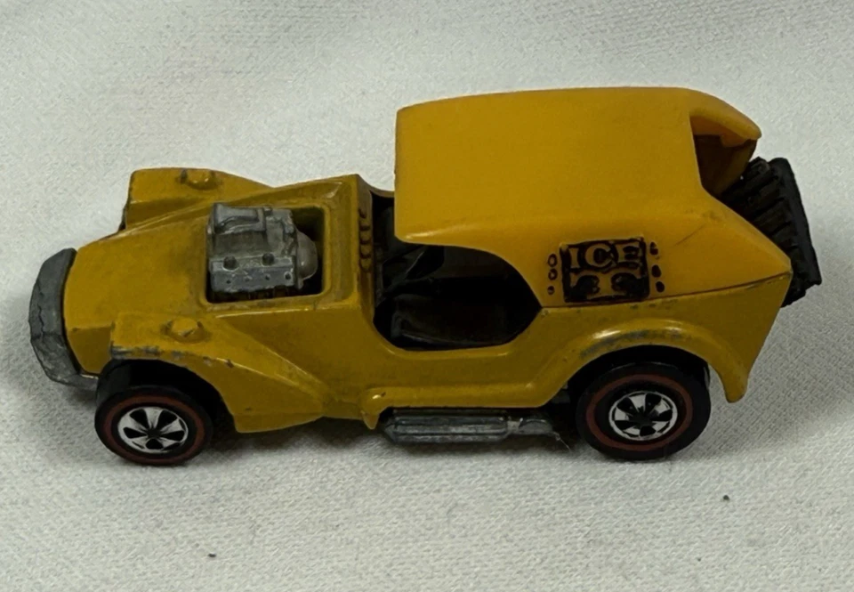 MATTEL 1969 Hot Wheels Redline Ice' T - Yellow with Black Interior - Image 2 of 4