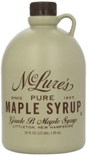 64 Fl Oz Pure Grade B Maple Syrup Dark Robust Flavor Perfect for Cooking