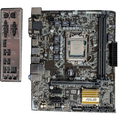 ASUS H110M-A Motherboard with Intel Core i5-7500 CPU Combo No RAM Tested