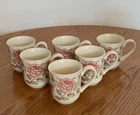 Set Of 6 Rose Chintz Pink JOHNSON BROS 1883 Coffee Tea Mugs England