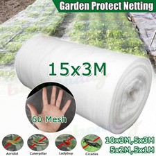 15M Insect Screen Netting Fine Woven Mesh Anti Fly Bug Pest Butterfly Garden Net