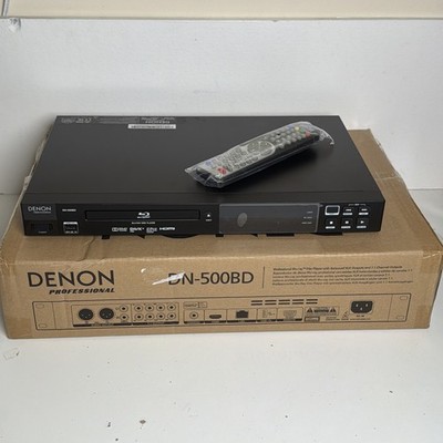 Denon DN-500BD Blu-ray Disc Player With Remote RC-2000 Open Box Read Description