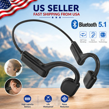 Bone Conduction Headphones Bluetooth 5.1 Wireless Earbuds Outdoor Sport Headset