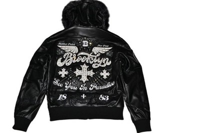 See You IN Paradise Jordan Craig Crooklyn Brooklyn Kapuze Bomber Jacke Schwarz