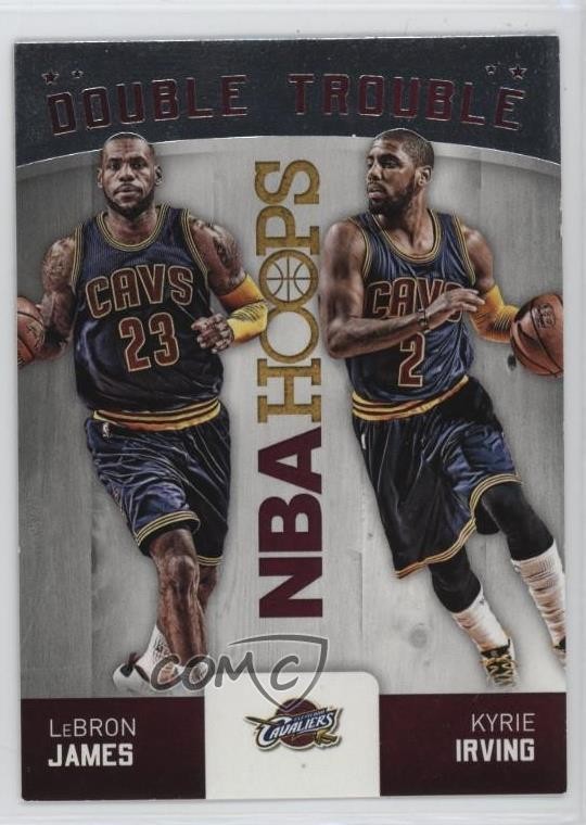 2015-16 Panini NBA Hoops Double Trouble LeBron James Kyrie Irving #2 1r7t