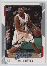 2008-09 Upper Deck MVP Silver Script Willie Green #120 6e9