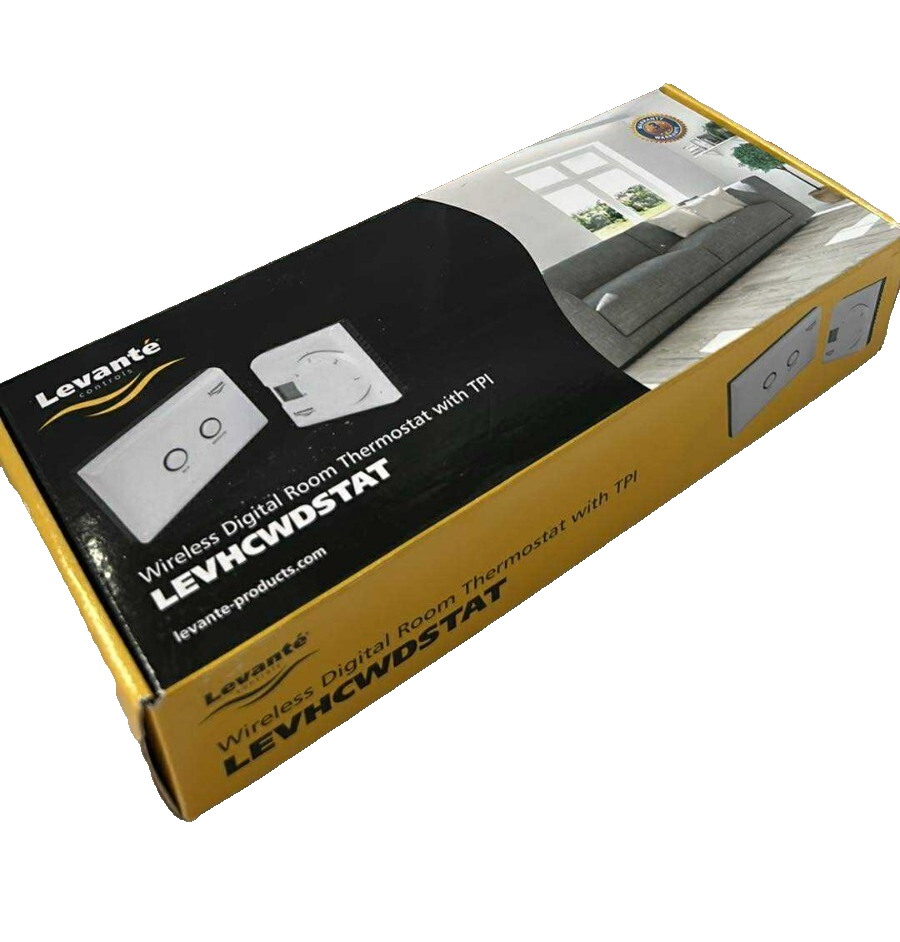 Levante LEVHCWDSTAT Wireless Digital Room Thermostat With TPI BRAND NEW