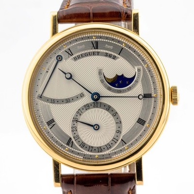 Breguet Classique Phase 39mm Ref. 7137BA 18K Gold Alligator-Leder Fullset 2008