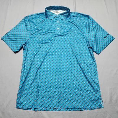 Hacker-Herren Oktoberfest Munich Blue Crest Pretzel Performance Golf Polo