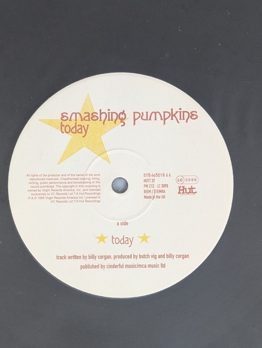 12” Smashing Pumpkins Today HUTT37 	HUT /00250 Smashing Pumpkins – Today – Vinyl (12