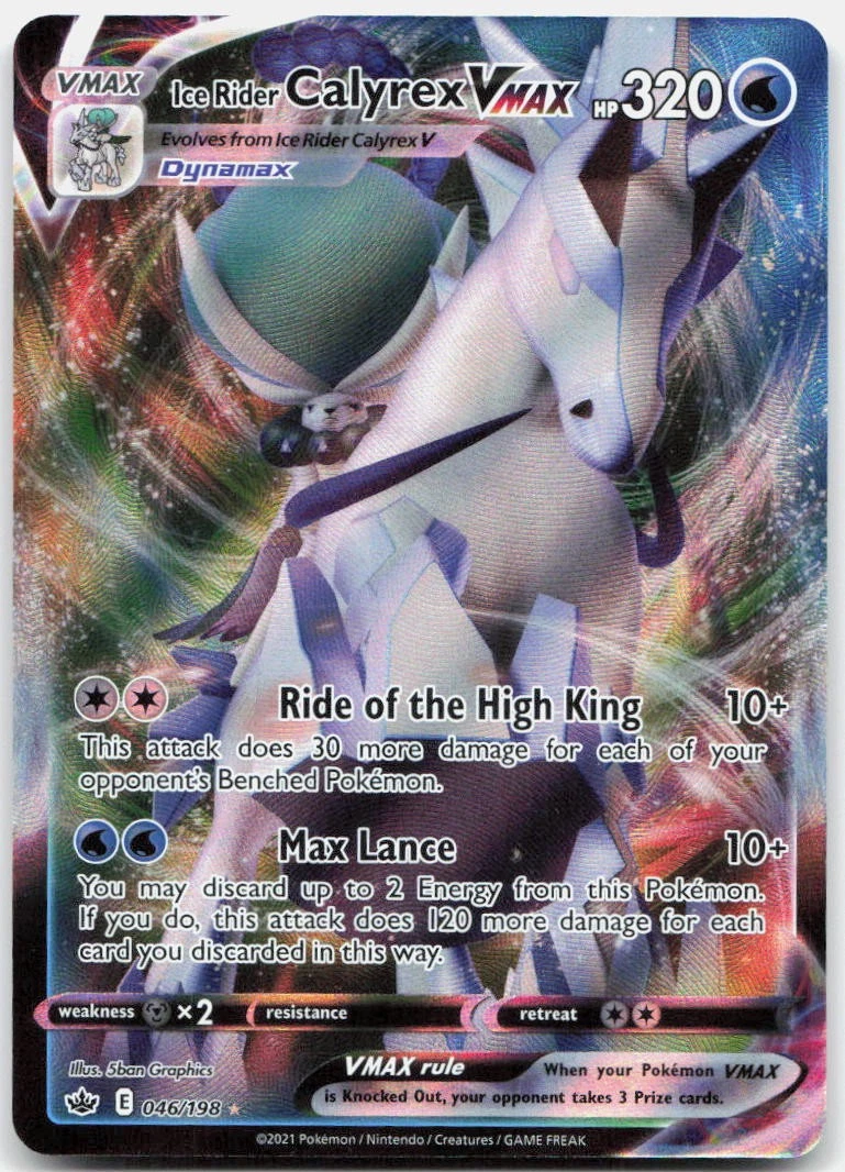 Ice Rider Calyrex VMAX Pokémon TCG Cards for sale | eBay
