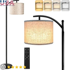 Dimmable LED Floor Lamp Adjustable Brightness Color Temperature Remote Control