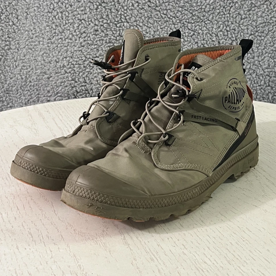 Botas Paladio Para Hombres 9 Verde Nylon Pampa Viaje Lite Utilidad Punta Suave Tenis Foto 2 de 4
