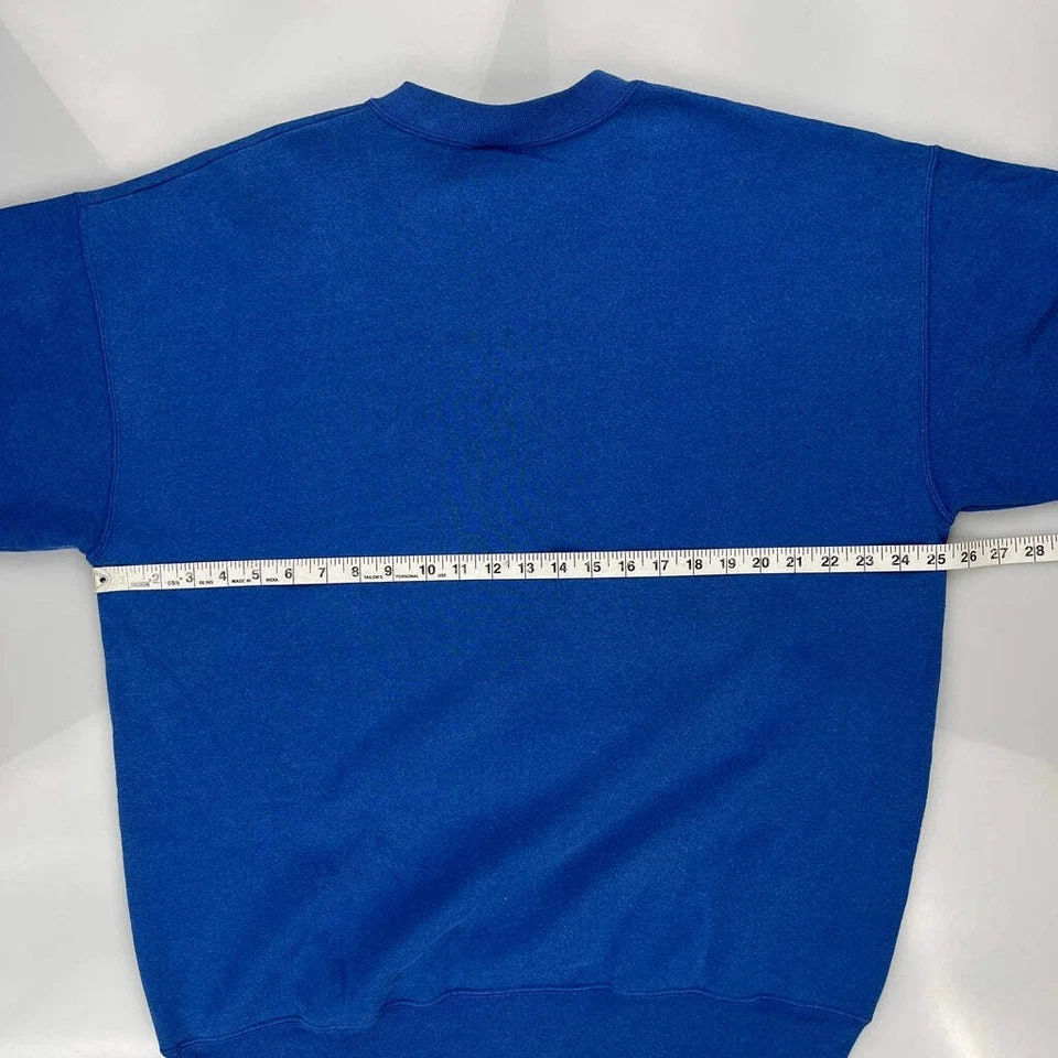 New York Giants Lee Sport Nfl Sweatshirt - XL Blue Cotton - Image 3 of 4