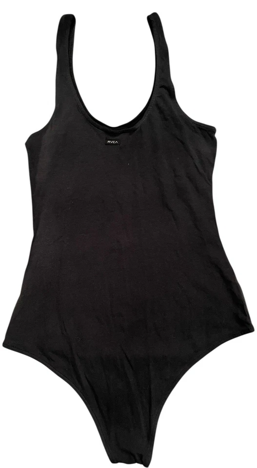 Camiseta sin mangas RVCA Carbón Desteñido Negro TODA LA NOCHE Body Pequeño WBJP02UP Nuevo con etiquetas Foto 2 de 3