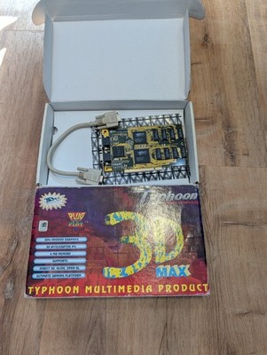 Typhoon 3D MAX 3dfx Voodoo Graphics 4MB PCI - In OVP - Boxed - TESTED