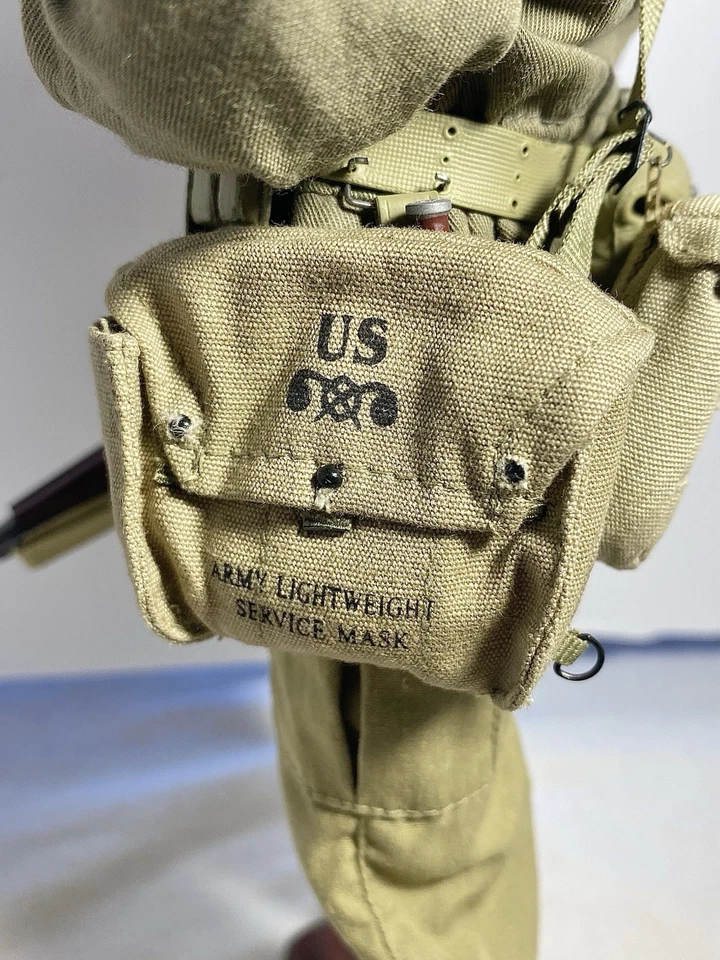 Pistola de fusilero de infantería estadounidense Segunda Guerra Mundial, cuchillo 1:6 soldado dragón modelo carabina M1 Foto 4 de 4