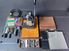 Kingsley Model M-50 Hot Foil Stamping Machine In Excellent Condition with Extras