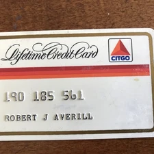CITGO GASOLINE VINTAGE CREDIT CARD