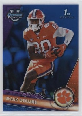2023 Bowman U Chrome Blue Refractor 12/199 Beaux Collins #90 15tx