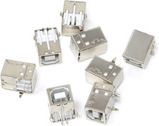 20PCS USB 2.0 Type B Female Socket Connector Jack Port, 4-Pin DIP 90 Degree R...