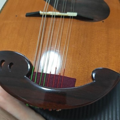 Suzuki Mandolin M-215 1974 Brown Natural Wood with case Vintage