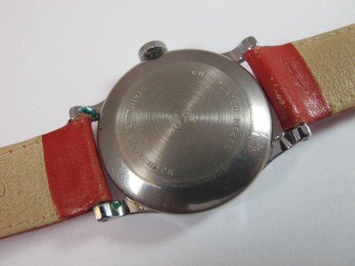 INGERSOLL US TIME MENS CHROME PLATED RED SWEEP SECONDS WRIST WATCH no reserve - Picture 9 of 10