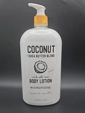 HOME & BODY COCONUT + SHEA BUTTER Rich Smooth BODY LOTION ~Coconut Vanilla