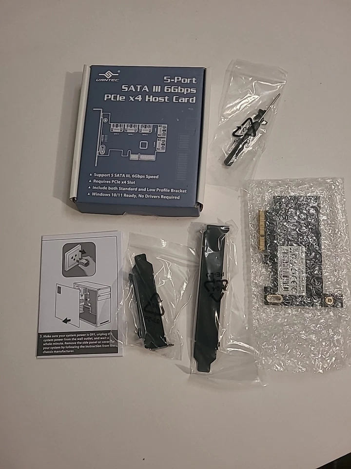 Vantec 5-Port SATA III 6Gbps PCIe X4 Host Card UGT-ST655 - Image 4 of 4