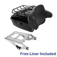 Rear King Trunk Box Assembly Vivid Black Fit For Harley Touring 2014-2025